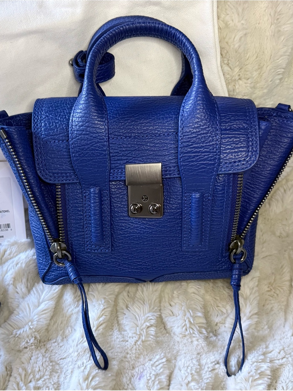 3.1 Phillip Lim Electric Blue Leather Satchel - Picture 4 of 9
